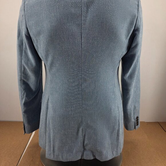 J.Crew Mens $398 Slim-fit Thompson linen Blend Blue suit jacket Size 42R BH230 - Picture 14 of 14